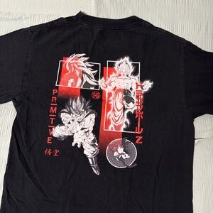 Primitive Black and Red Graphic Tee DBZ